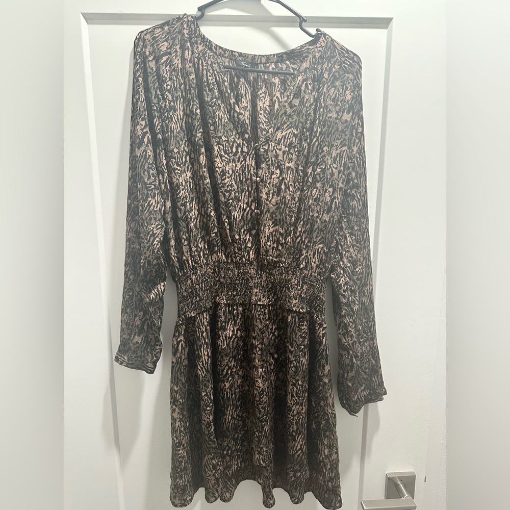 Rails Multi Color Print Long Sleeve Dress